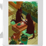 Коты пьют чай