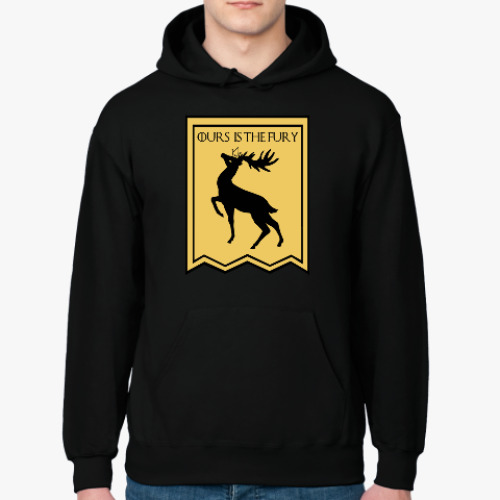 Толстовка худи с принтом Дом Баратеонов