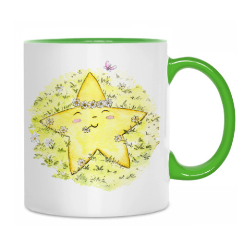 Кружка с принтом Звезда