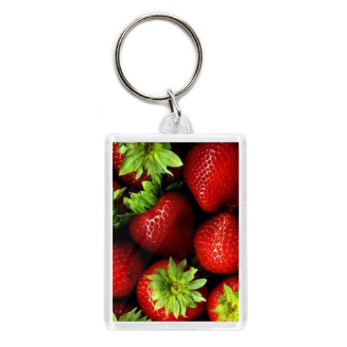 Брелок с принтом Клубника