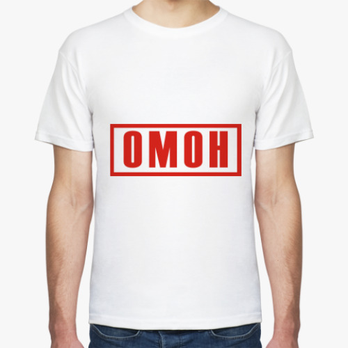 Футболка с принтом ОМОН