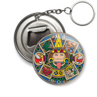 Брелок-открывашка 50 мм Ацтек