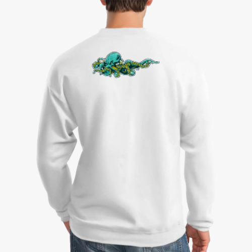 Свитшот с принтом Beware octopus