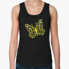 Бабочка из цветов