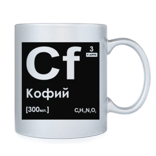 Кружка с принтом Кофий