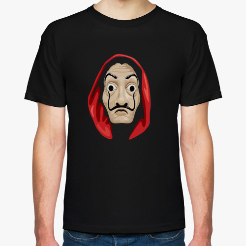 Футболка с принтом Бумажный дом маска Дали