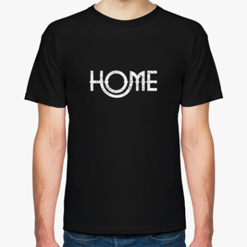 Футболка с принтом HOME