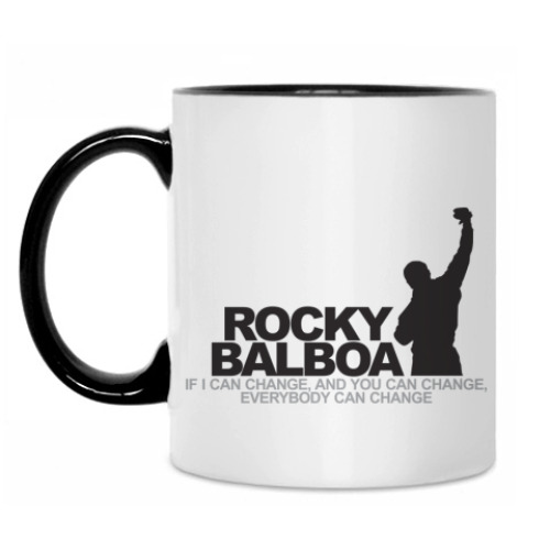 Кружка с принтом Рокки Бальбоа