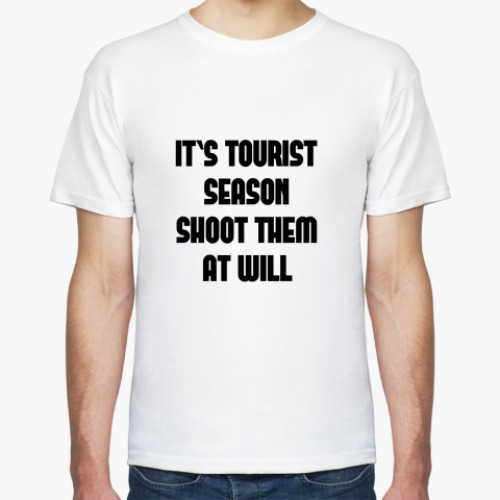 Футболка с принтом Футболка It's tourist season