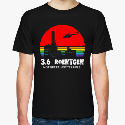 Футболка с принтом Чернобыль