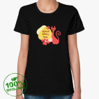 Женская футболка органик