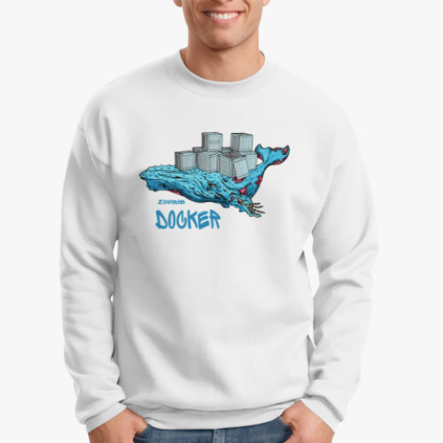 Свитшот с принтом Докер