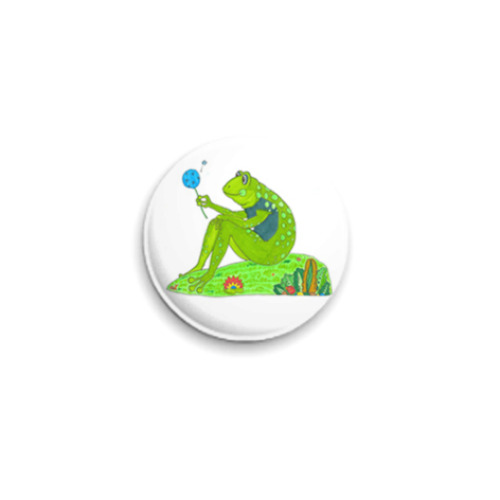 Значок 25мм с принтом Мечтатель