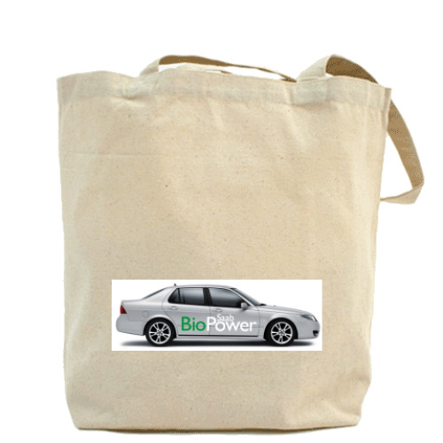 Сумка шоппер с принтом BIOPOWER