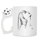 Кружка с футбольным мячиком