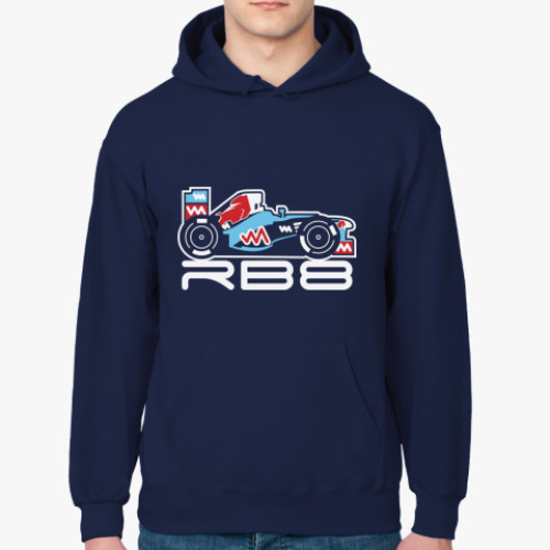 Толстовка худи с принтом RedBull RB8