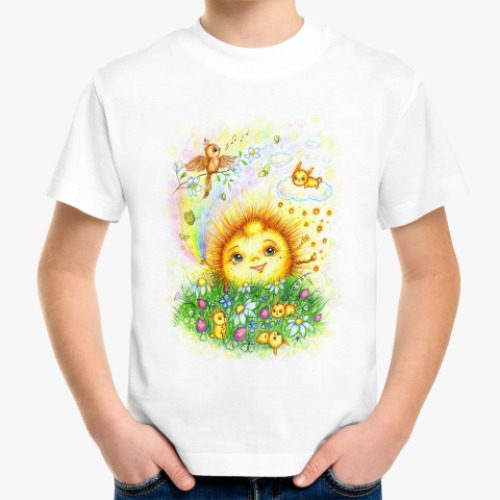 Детская футболка с принтом Солнышко моё!