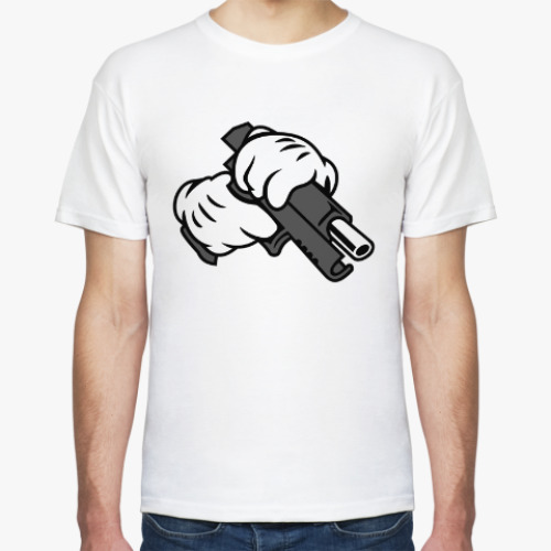 Футболка с принтом Mickey Mouse Gangsta