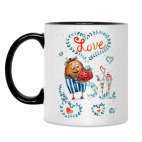 Кружка двухцветная