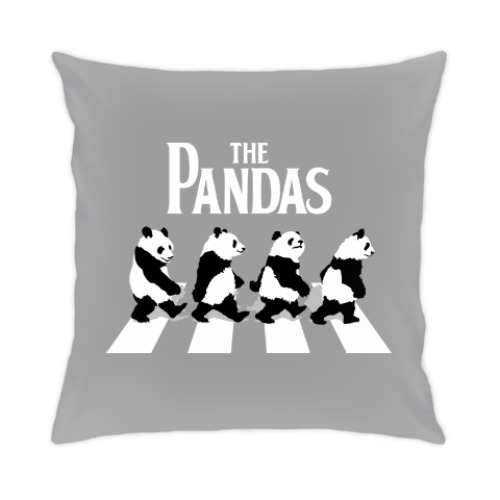 Подушка с принтом The Pandas