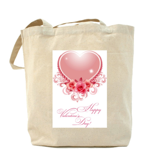 Сумка шоппер с принтом День Св. Валентина