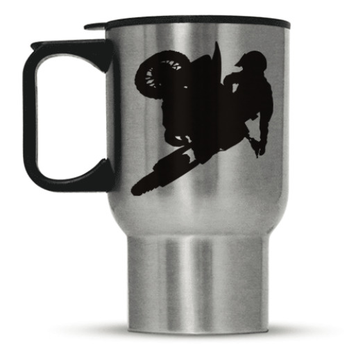 Кружка-термос с принтом Мотокроссмен