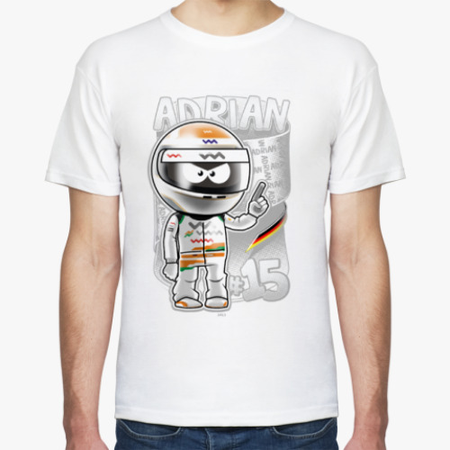 Футболка с принтом Adrian № 15