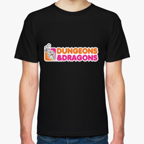 Футболка с принтом Подземелья и Драконы