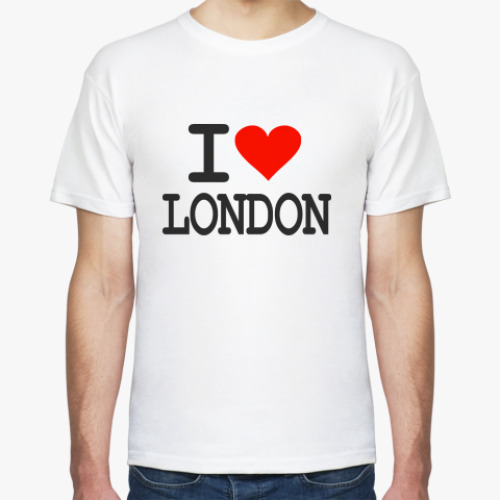 Футболка с принтом I love London