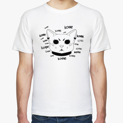 Футболка с принтом КофеКот