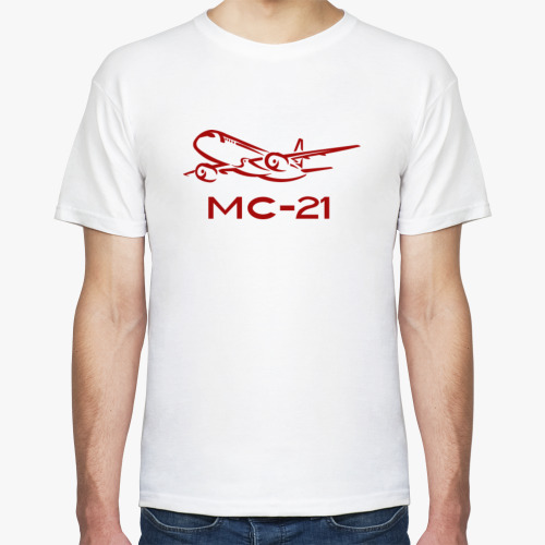 Футболка с принтом самолёт, МС-21