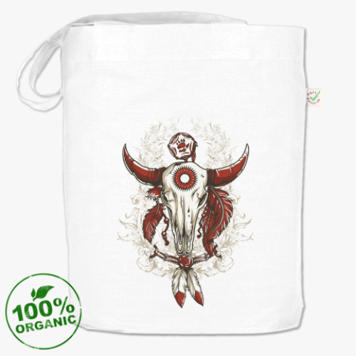 Сумка шоппер с принтом Буйвол