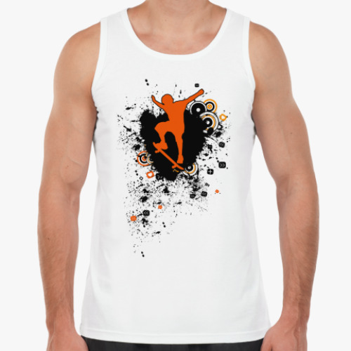 Майка с принтом  Скейтер