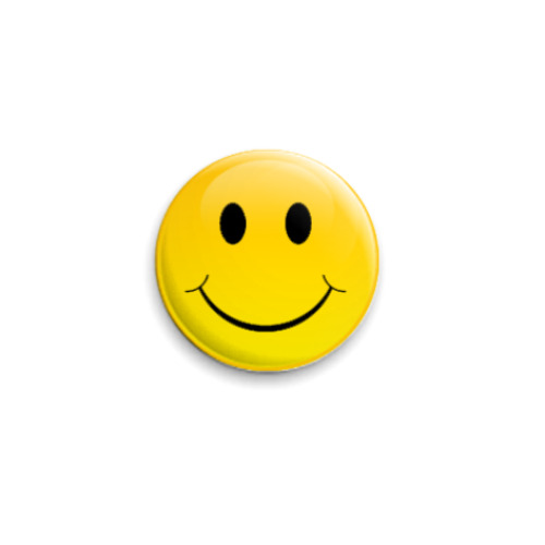 Значок 25мм с принтом Smile!