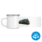 Кружка металлическая белая (круговая запечатка)