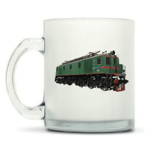 Кружка матовая с принтом Электровоз ВЛ22м-1430, TSMTeam