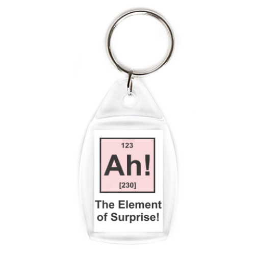 Брелок с принтом   Ah!