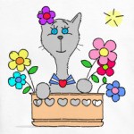 Кошка-цветочница