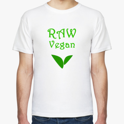 Футболка с принтом Raw Vegan