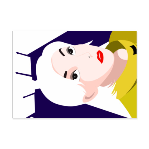 Виниловые наклейки с принтом Девушка из Питера