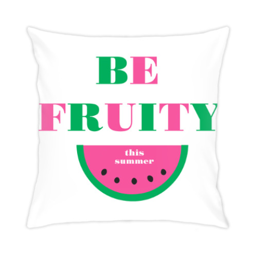 Подушка с принтом сочное лето