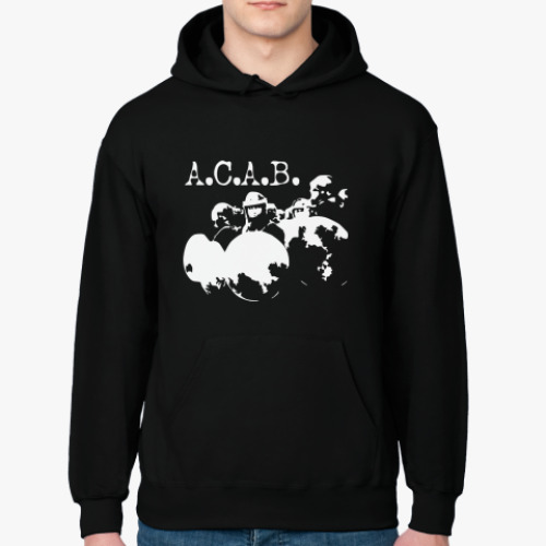 Толстовка худи с принтом A.C.A.B.
