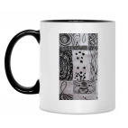 Кружка двухцветная