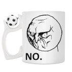 Кружка с футбольным мячиком