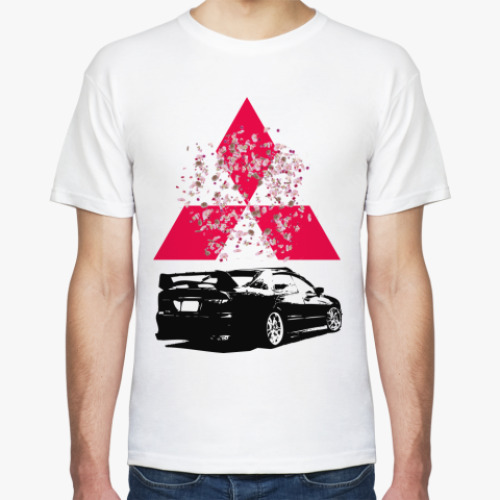 Футболка с принтом Mitsubishi