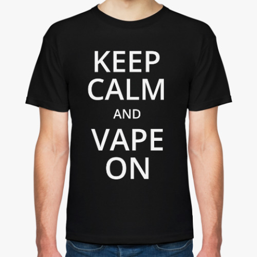 Футболка с принтом Vape - Keep Calm & Vape On