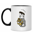 Кружка двухцветная