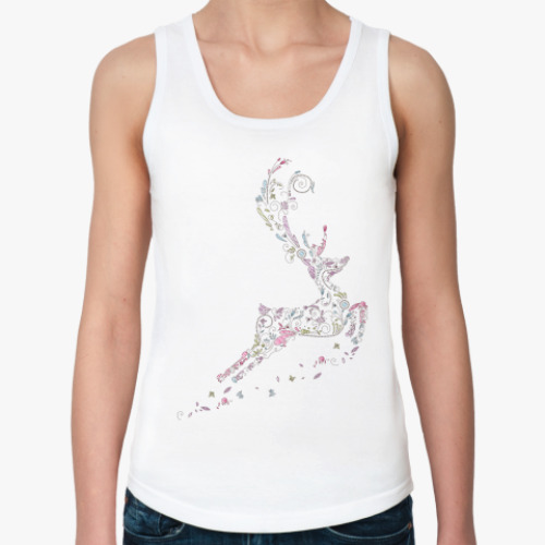 Женская майка с принтом Олень