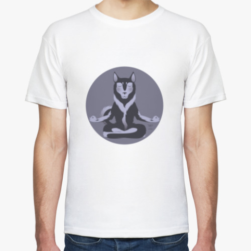 Футболка с принтом Animal Zen: H is for Husky
