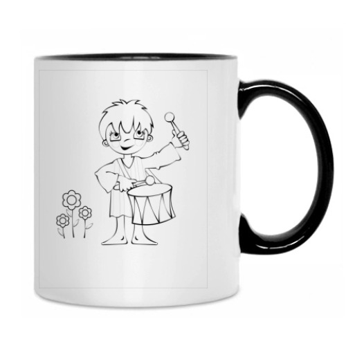 Кружка с принтом Барабанщик